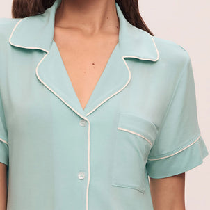 Eberjey Gisele Short PJ Set Canal / Blue Ivory|customizer