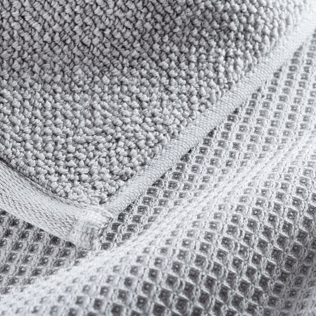 Canal Waffle Towels Grey