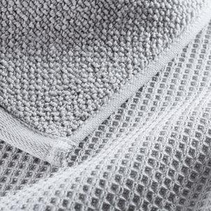 Canal Waffle Towels Grey
