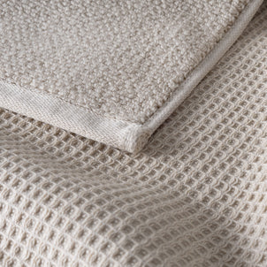 Canal Waffle Towels Mushroom (Canal)