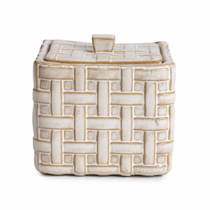 Cane Bath Accessories Natural|Cotton Jar