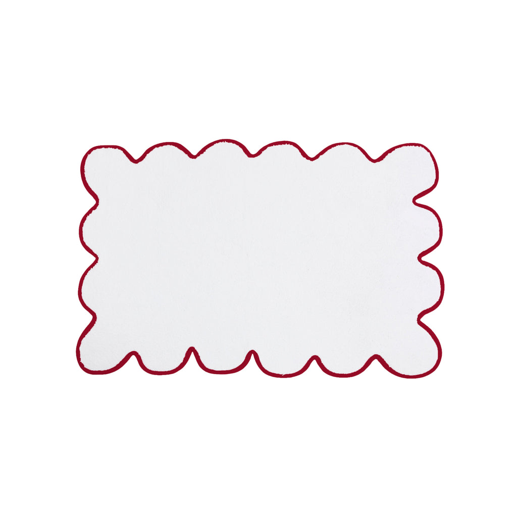 Chairish Bath Mats white / red|customizer