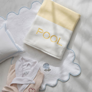 Chairish Towels White / Powder Blue