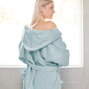 Contempo Hooded Robes Ice Blue