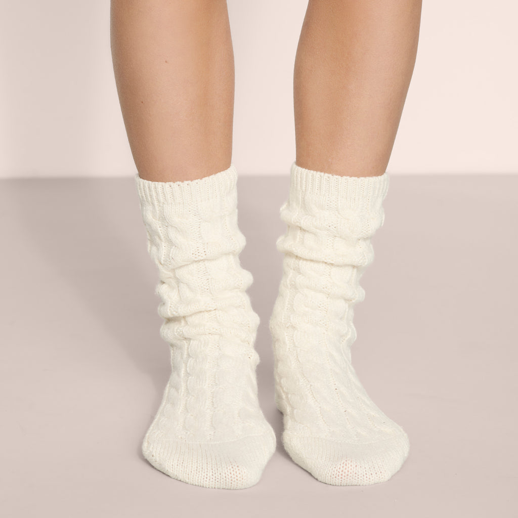 Eberjey Cozy Socks Ivory