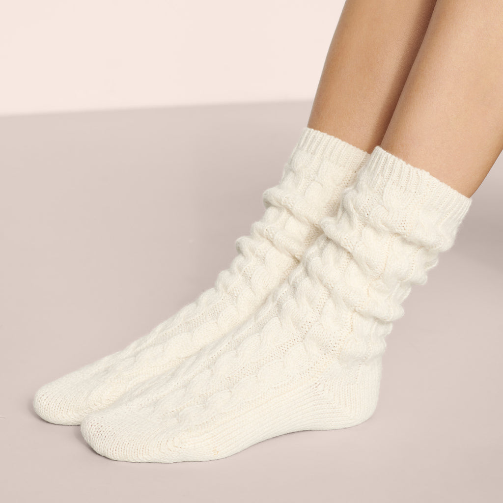 Eberjey Cozy Socks Ivory
