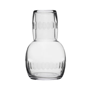 The Vintage List Carafe Set - Lens Design Clear
