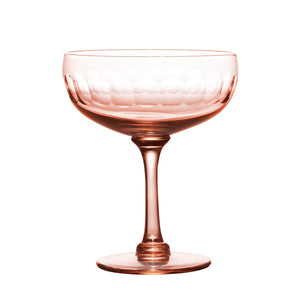 The Vintage List Cocktail Glasses - Lens Design, Set of 4 Rose