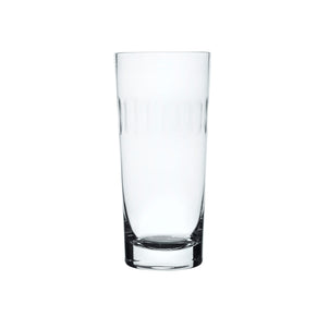 The Vintage List Highball Glasses - Lens Design, Set of 4 Clear