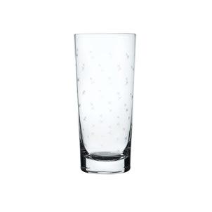 The Vintage List Highball Glasses - Stars Design Clear