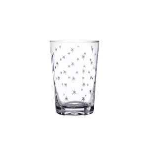 The Vintage List Tumblers - Stars Design, Set of 6 Clear