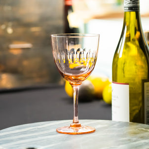 The Vintage List Rose Wine Glasses - Lens Design Rose