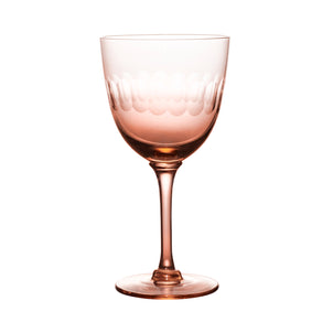 The Vintage List Wine Glasses - Lens Design, Set of 4 Rose