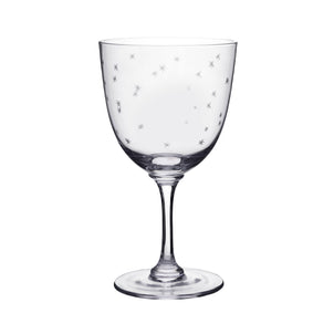 The Vintage List Wine Glasses - Stars Design Clear