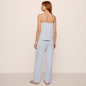 Eberjey Gisele Cami and Pant PJ Set Ice Blue