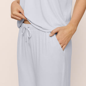 Eberjey Gisele Cami and Pant PJ Set Ice Blue