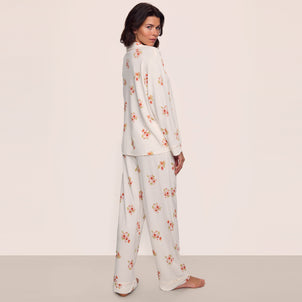 Eberjey Gisele Long PJ Set Floral Bloom / Vanilla Cream