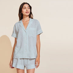 Eberjey Nautico Shortie Short PJ Set – Kassatex