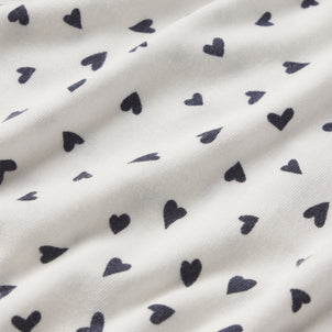 Eberjey Gisele Long PJ Set Heart to Heart Black/Black