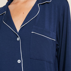 Eberjey Gisele Sleepshirt Navy / Ivory|customizer