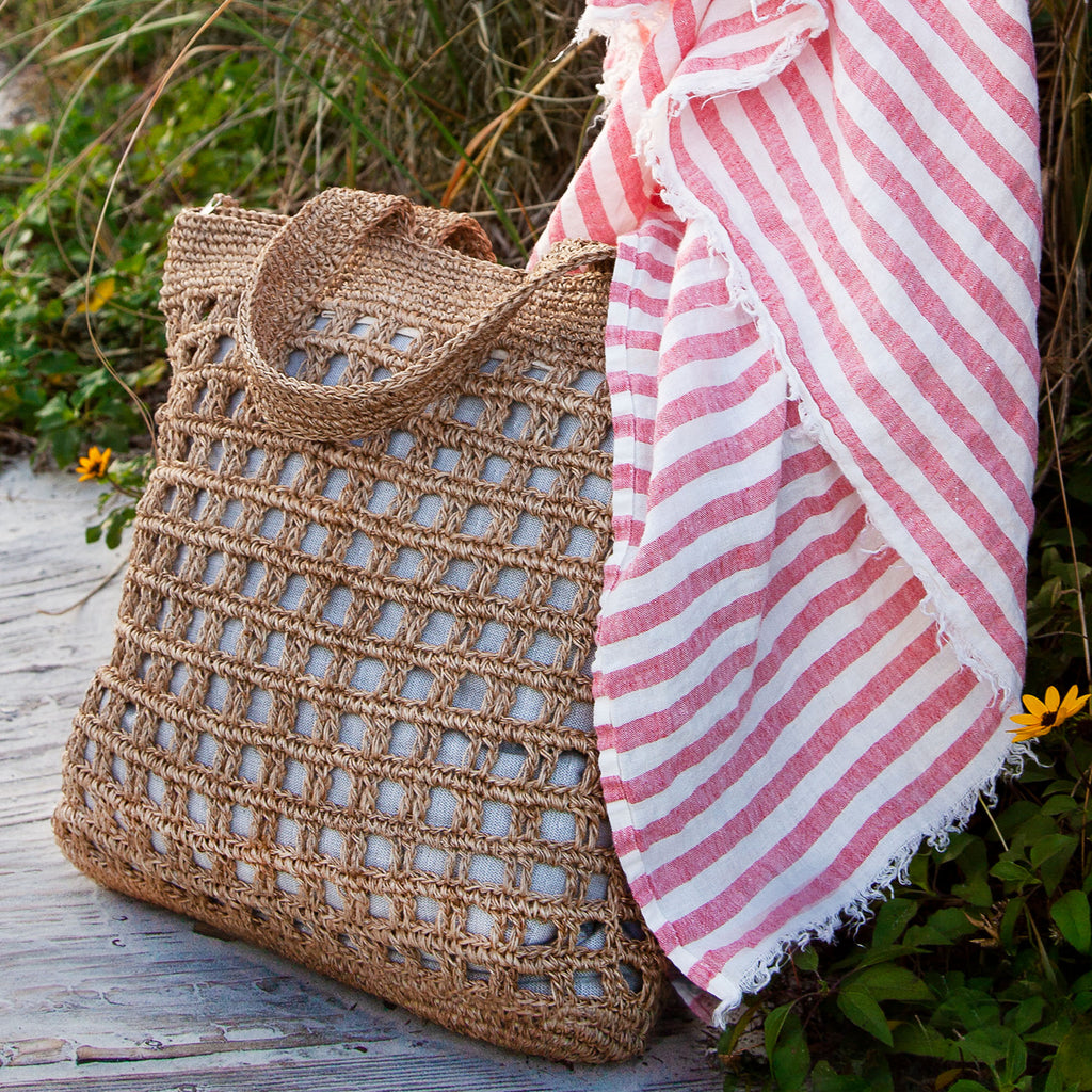 Farmer's Market Tote Bianco|Mini