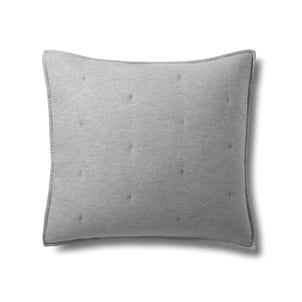 Flannel Bamboo Tufted Shams Grey|1 Euro Sham