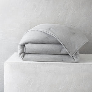 Flannel Bamboo Tufted Quilt Grey