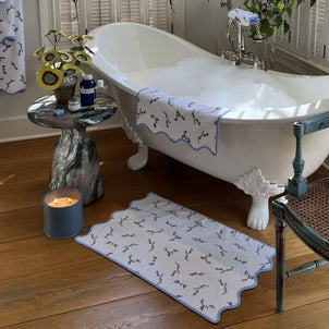 Floral Scallop Bath Mat default
