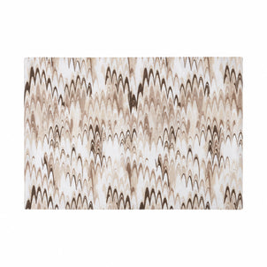 Ripple / Fluted Marble Reversible Placemats, Set of 4 Neutral/Brown