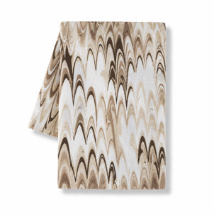Fluted Marble Printed Napkins, Set of 4 Neutral/Brown|customizer