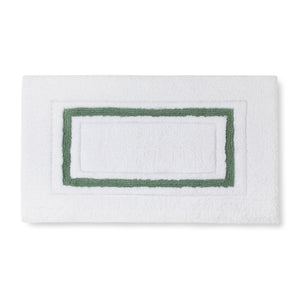 Framed Stripe Bath Rugs Eucalyptus