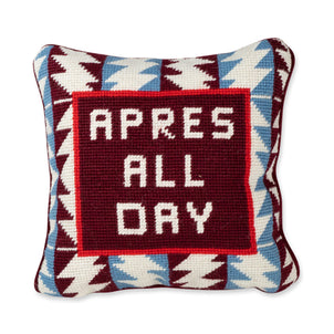 Furbish Studio Apres Ski Needlepoint Pillow Multi (Furbish)