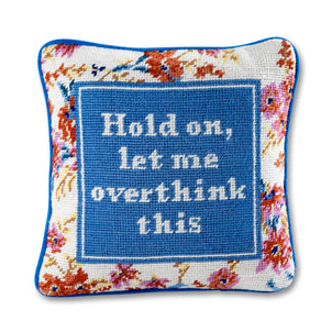 Furbish Studio Overthink Needlepoint Pillow Default