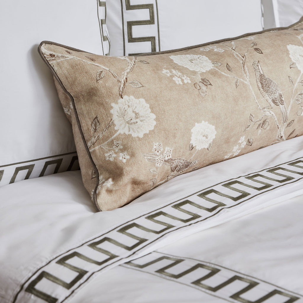 Greek Key Flat Sheet Sage