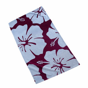 Hanalei Beach Towels Merlot/Blue