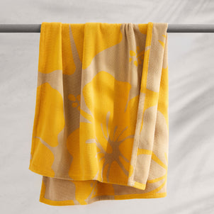 Hanalei Beach Towels Khaki/Citrus