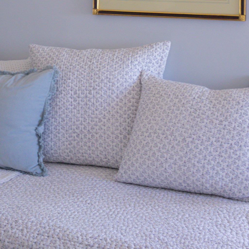 Iris Block Shams Navy