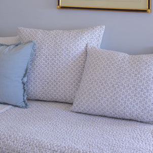 Iris Block Shams Navy