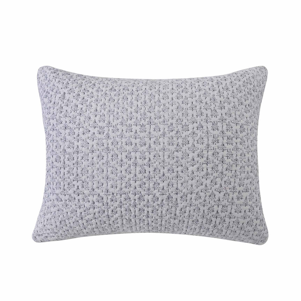 Iris Block Shams Navy|1 Standard Sham
