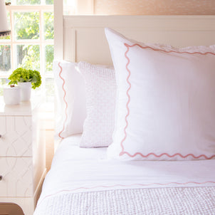 Iris Block Shams Blush