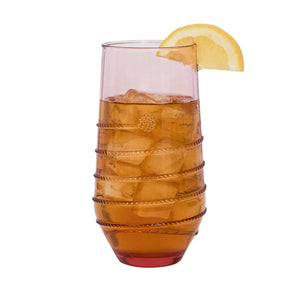 Juliska Amalia Acrylic Large Tumbler, Set of 4 Coral