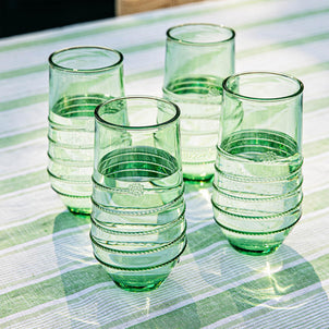 Juliska Amalia Acrylic Large Tumbler, Set of 4 Seagrass