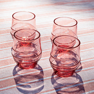 Juliska Amalia Acrylic Small Tumbler, Set of 4 Coral