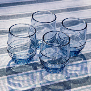 Juliska Amalia Acrylic Small Tumbler, Set of 4 Ocean