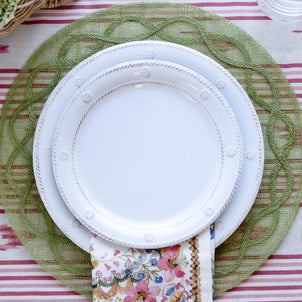Juliska Berry & Thread Melamine Dinner Plate, Set of 4 Whitewash