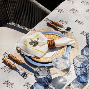 Juliska Bilbao Wood Napkin Ring, Set of 4 Wood (Juliska)