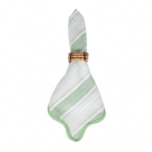 Juliska Cabana Stripe Napkins, Set of 4 Seagrass