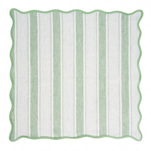 Juliska Cabana Stripe Napkins, Set of 4 Seagrass