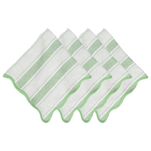 Juliska Cabana Stripe Napkins, Set of 4 Seagrass