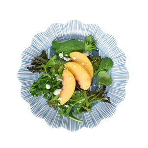 Juliska Cabana Stripe Melamine Salad Plate, Set of 4 Ocean